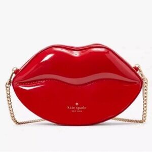 Kate Spade MWAH 💋 lips kiss red novelty purse NWT